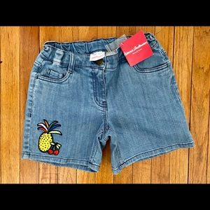 Hanna Andersson Chasing Summer Denim Shorts Size 12